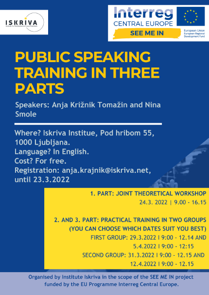 Invitation to public speaking training 