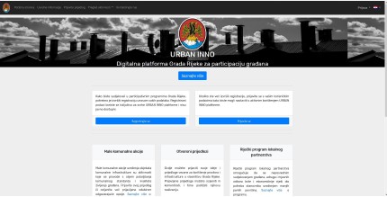 Citizen Collaboration Platform frontpage 