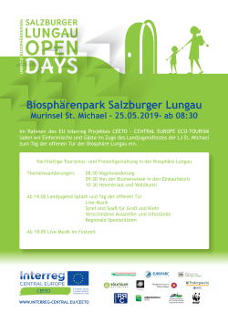 UNESCO BIosphere Reserve Salzburger Lungau Poster 