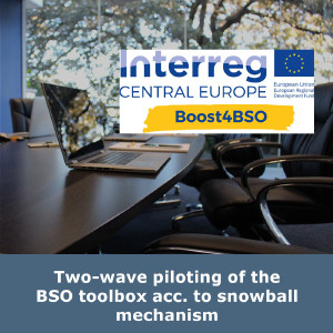 Two-wave piloting of the BSO toolbox acc. to snowball mechanism