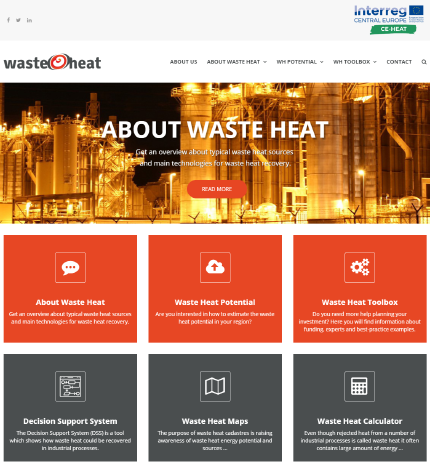 Transnational waste heat platform going live online 