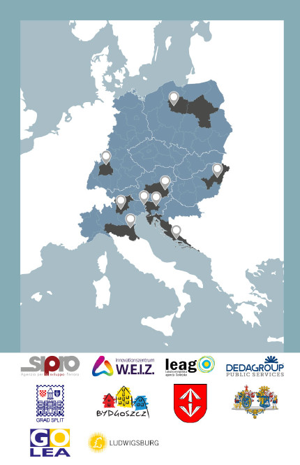 Project partners map 